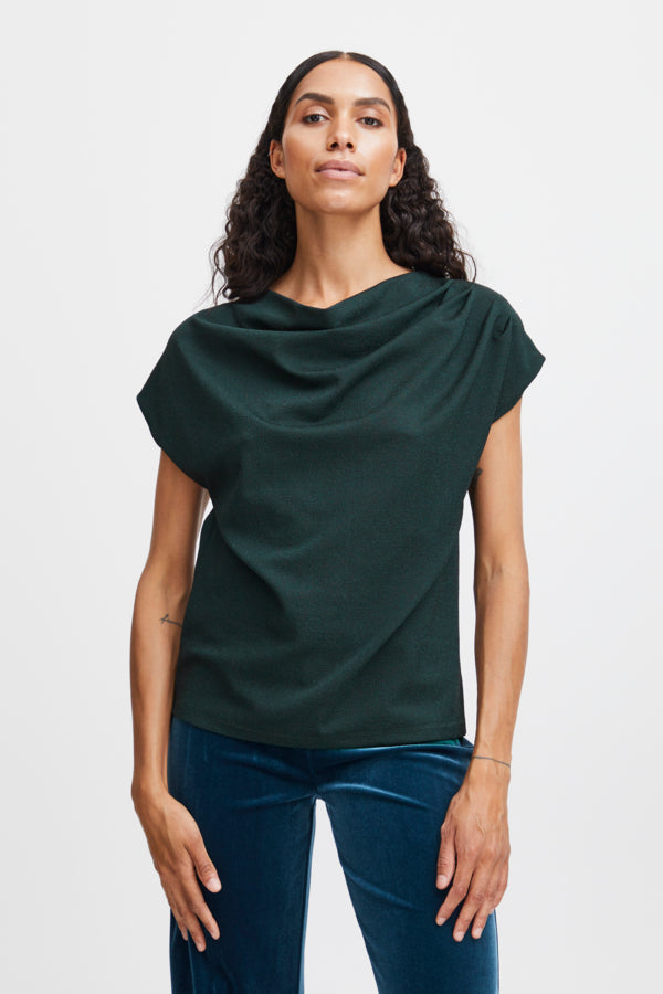 Selina Waterfall Blouse / Reflecting Pond