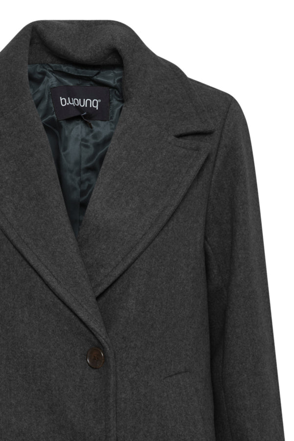 Cilia Coat / Black & Grey Melange