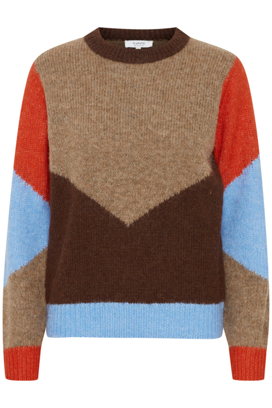 Oksana Jacquard Jumper / Tiger's Eye Mix