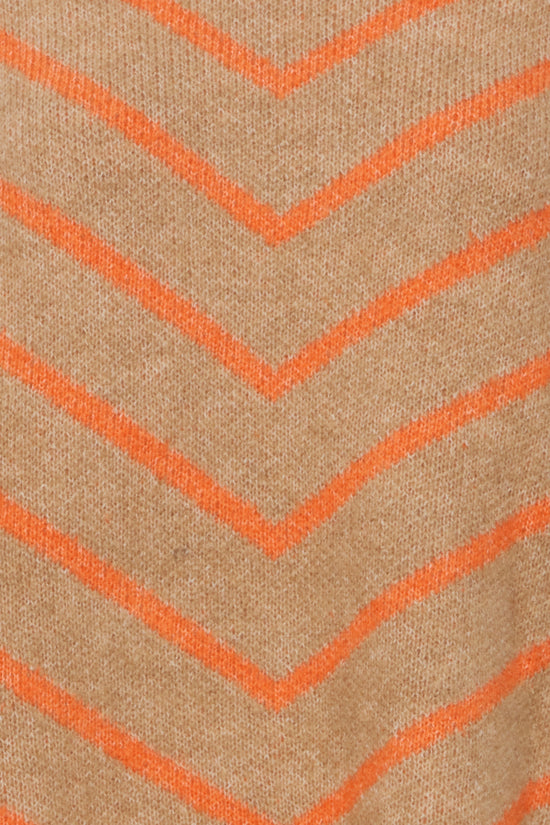 Mica Stripe Jumper / Flame Mix