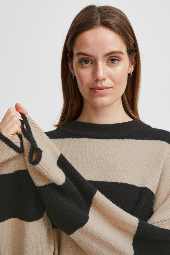 Omartha Stripe Jumper / Black Mix