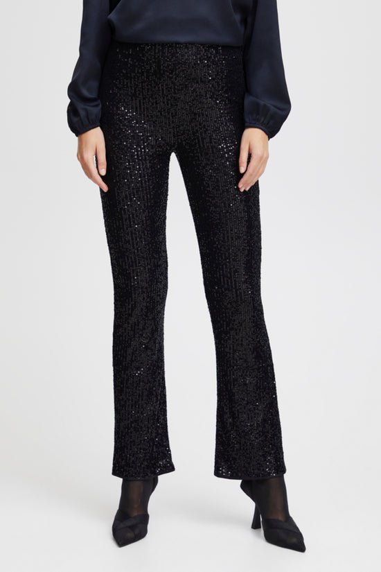 Solia Sequince Pants / Black