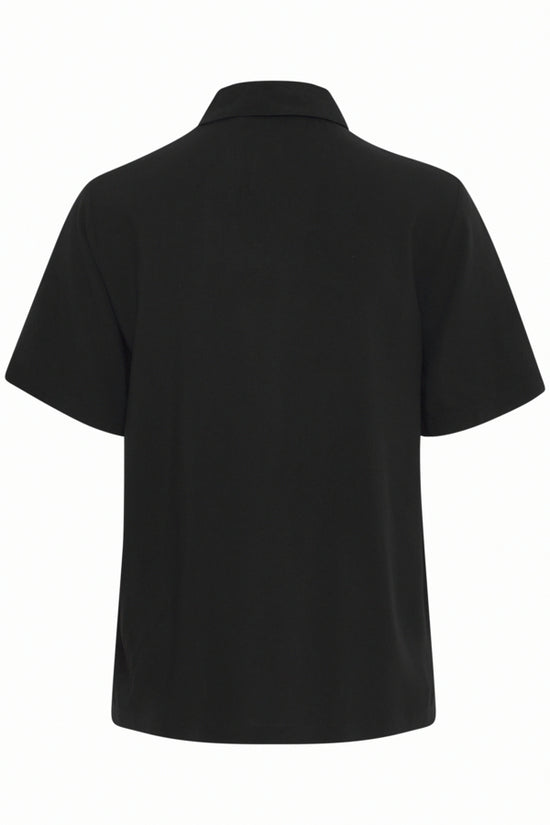 Joella Crop Shirt / Black
