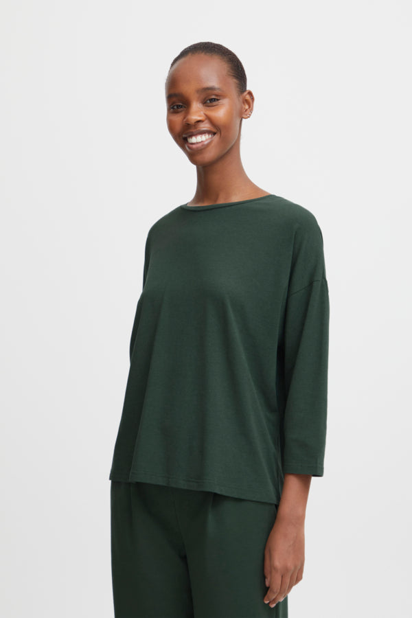 Pamila Mid Sleeve T-Shirt / Sycamore