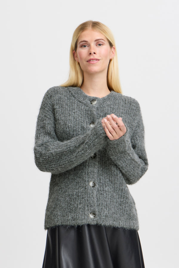 Miller Cardigan / Mid Grey Melange