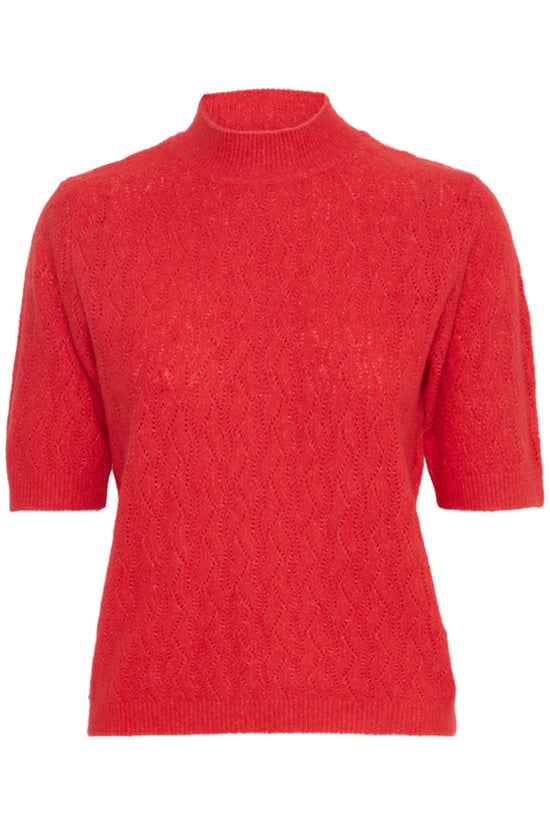 Miffa Short Sleeve Jumper / Poinseettia Melange