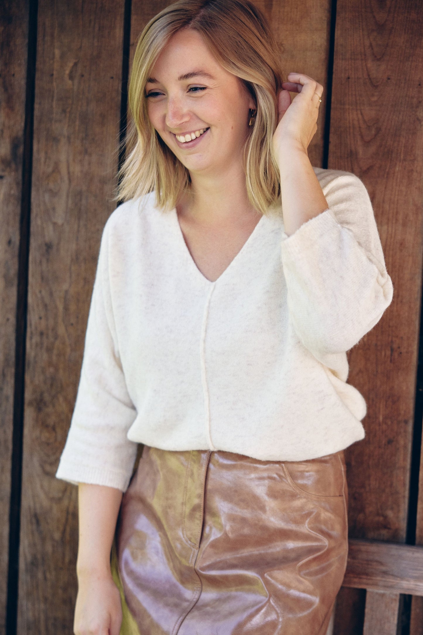 Lamara Knit / Ecru