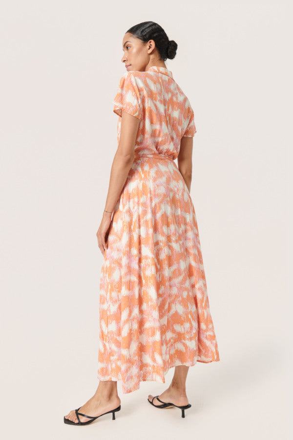 Arjana Maxi Dress / Tangerine Diffusi
