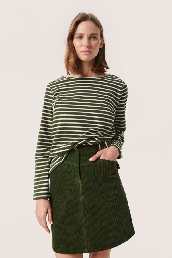 Neo Tee / Kombu Green Stripes