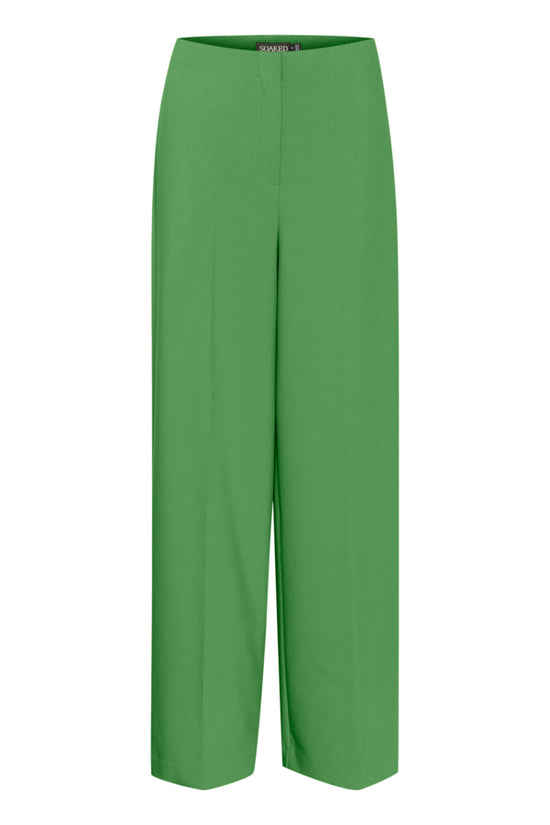 Corinne Wide Long Pants / Medium Green