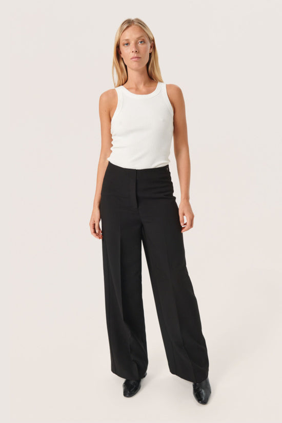 Corinne Wide Long Pants / Black