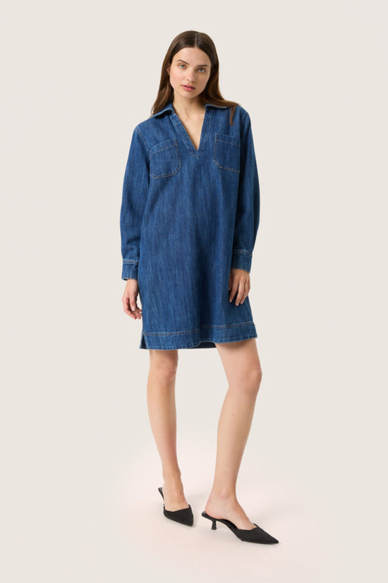 Zianna Dress / Medium Blue Denim