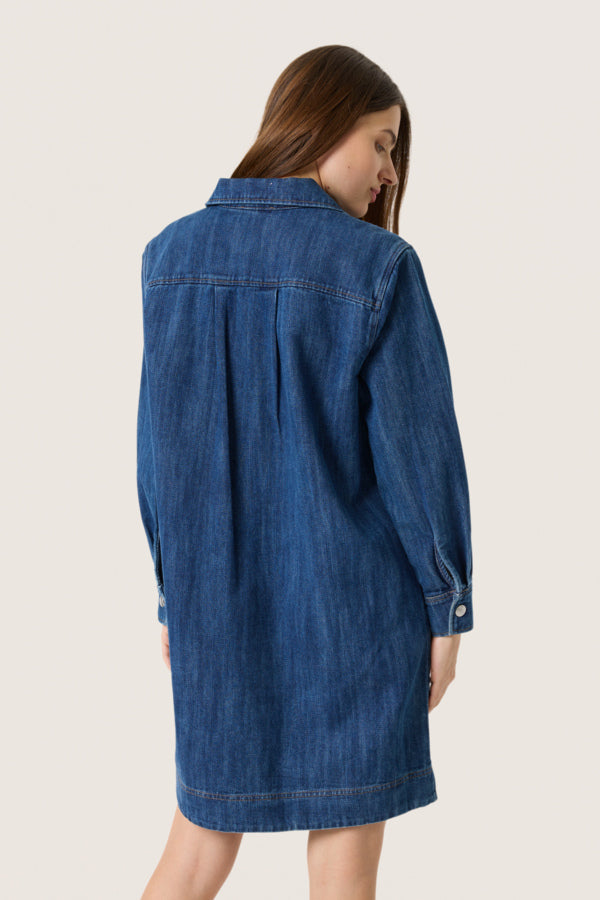 Zianna Dress / Medium Blue Denim