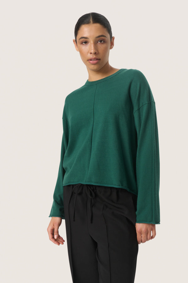 Spina Boxy Crew Neck / Rain Forest