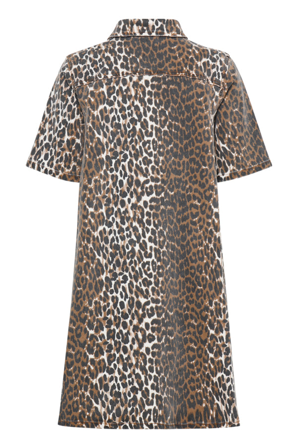 Jannah Dress / Tobacco Brown Leo Printed