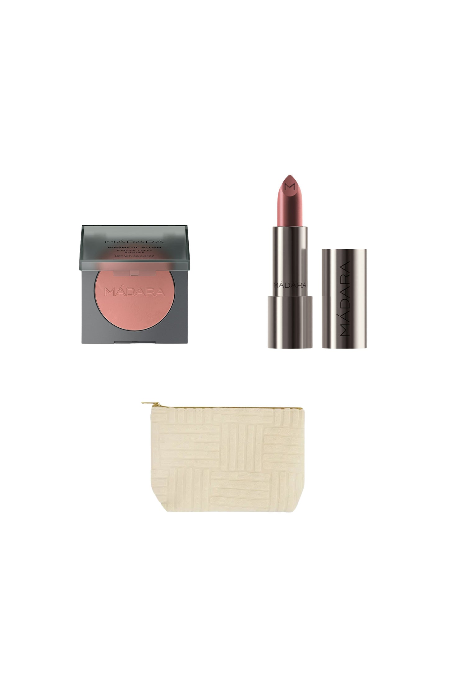 XMas Deal 🎄: Magnetic Blush + Dazzle Nights Satin Shine Lipstick + Gratis Make-up Tasje