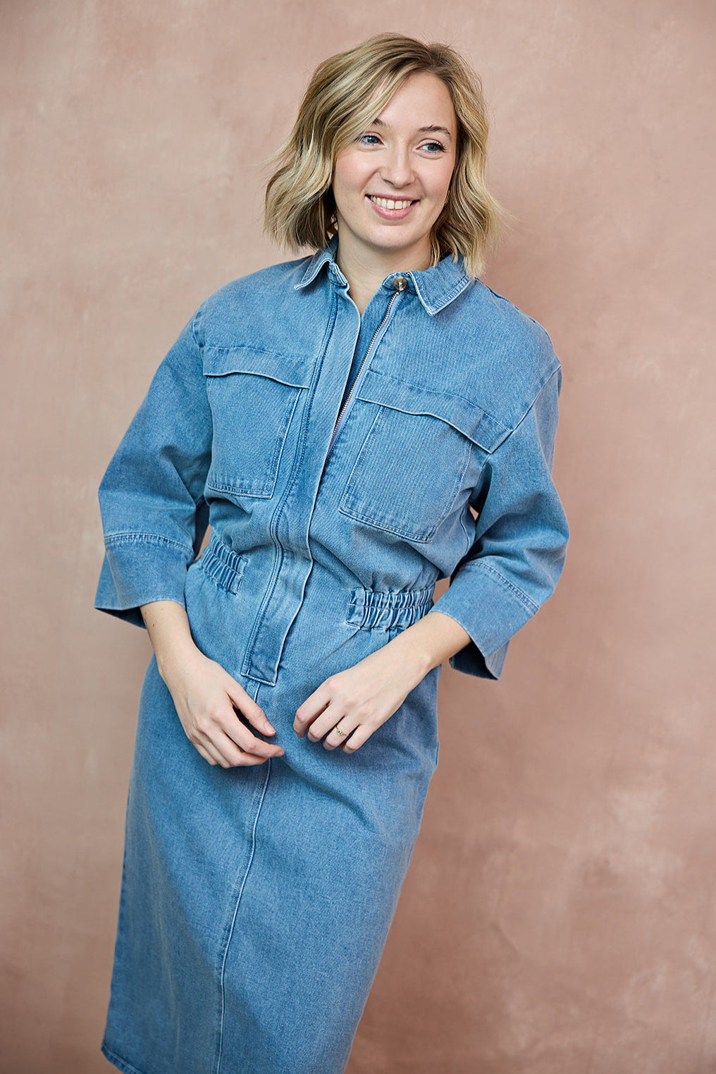 Annabeth Dress / Light Blue Denim