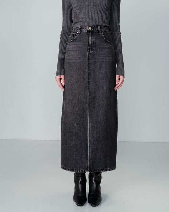 Next Denim Skirt / Black