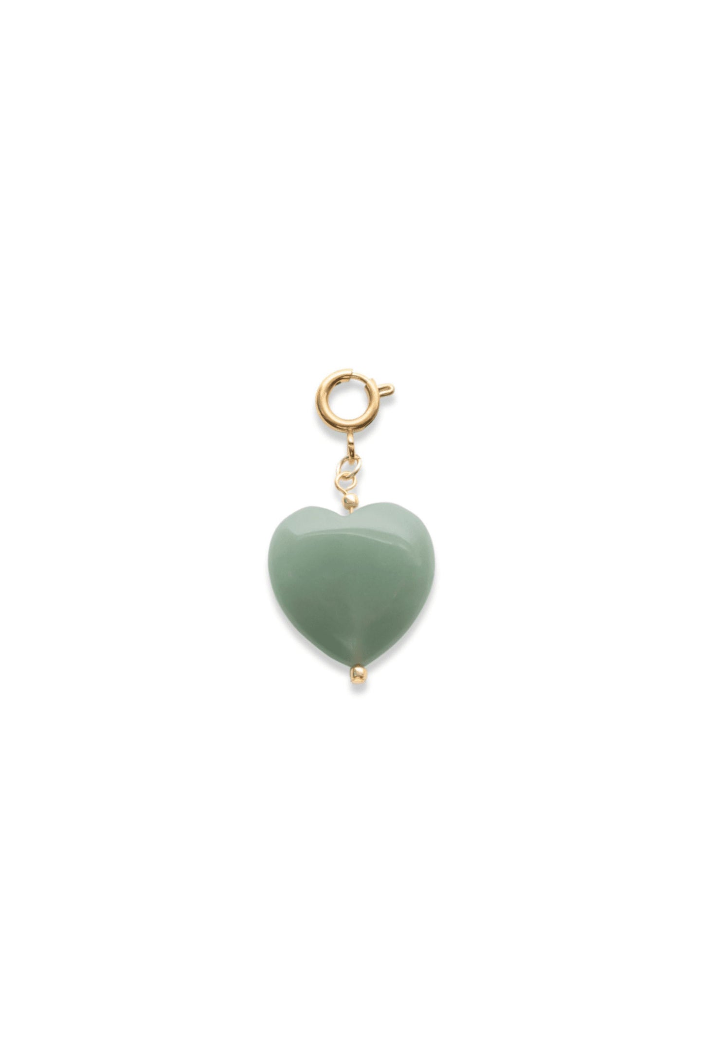 Small Green Heart Charm
