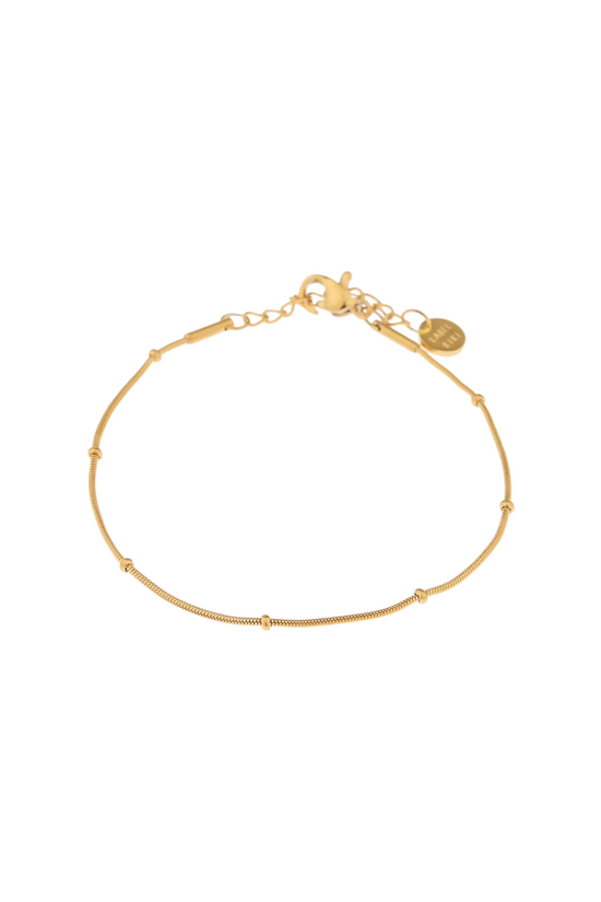 Mini Dot Chain Bracelet - Gold