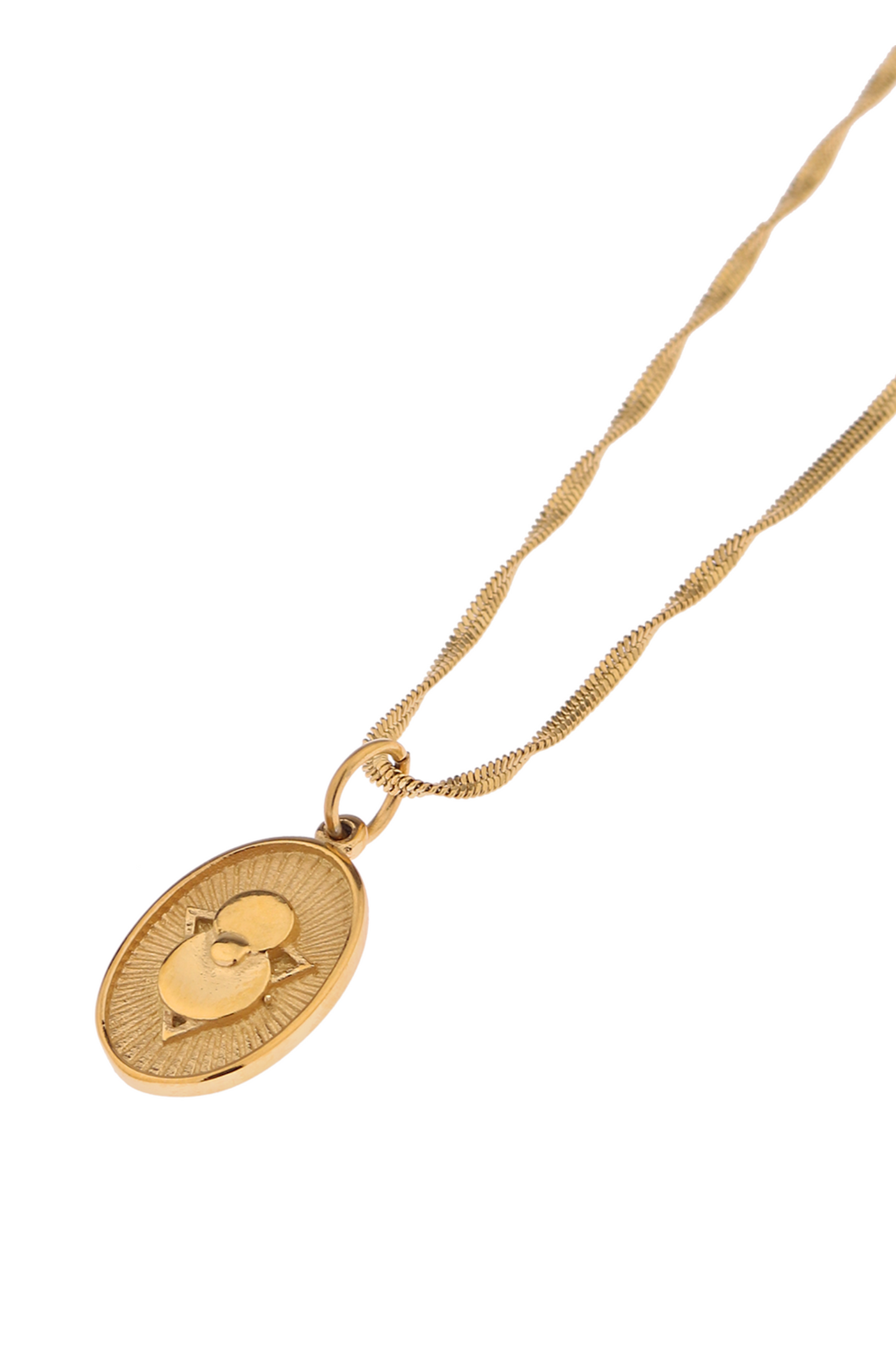 Oval Necklace - Gold