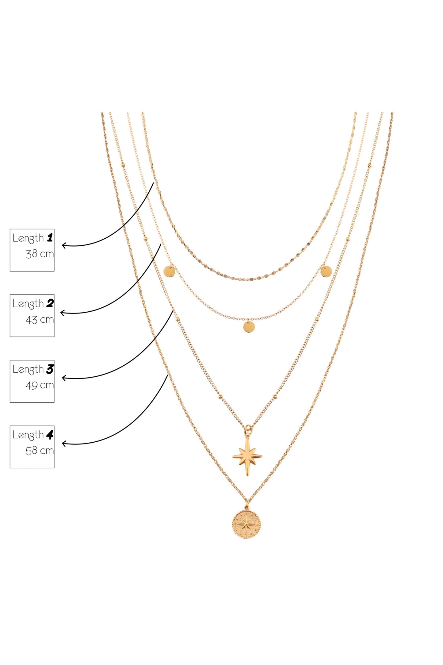 Mini Square Choker Necklace - Gold