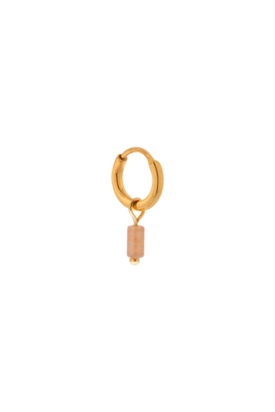 Afbeelding laden in Galerijviewer, Single Small Orange Tube Hoop - Gold
